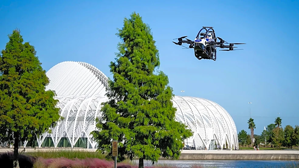 Watch Florida Poly's 'Astro,' what it calls the 1st flying police car