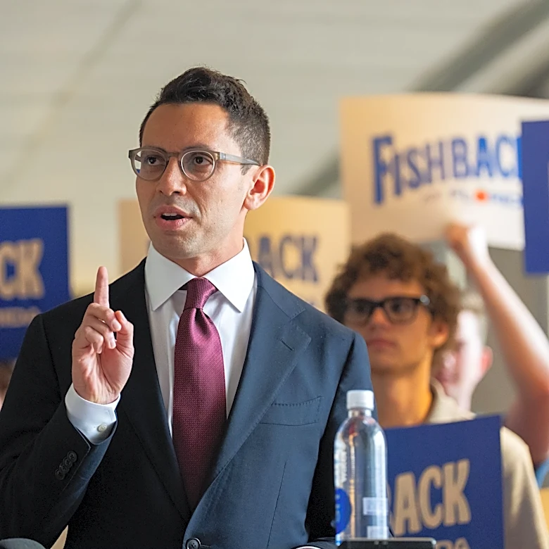 James Fishback says he was threatened with arrest at Florida GOP rally