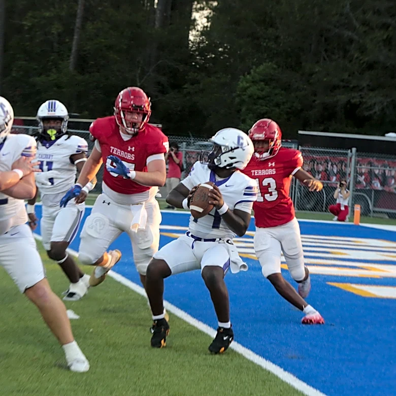 How the Calvary Day football battled back to win opener at Glynn Academy