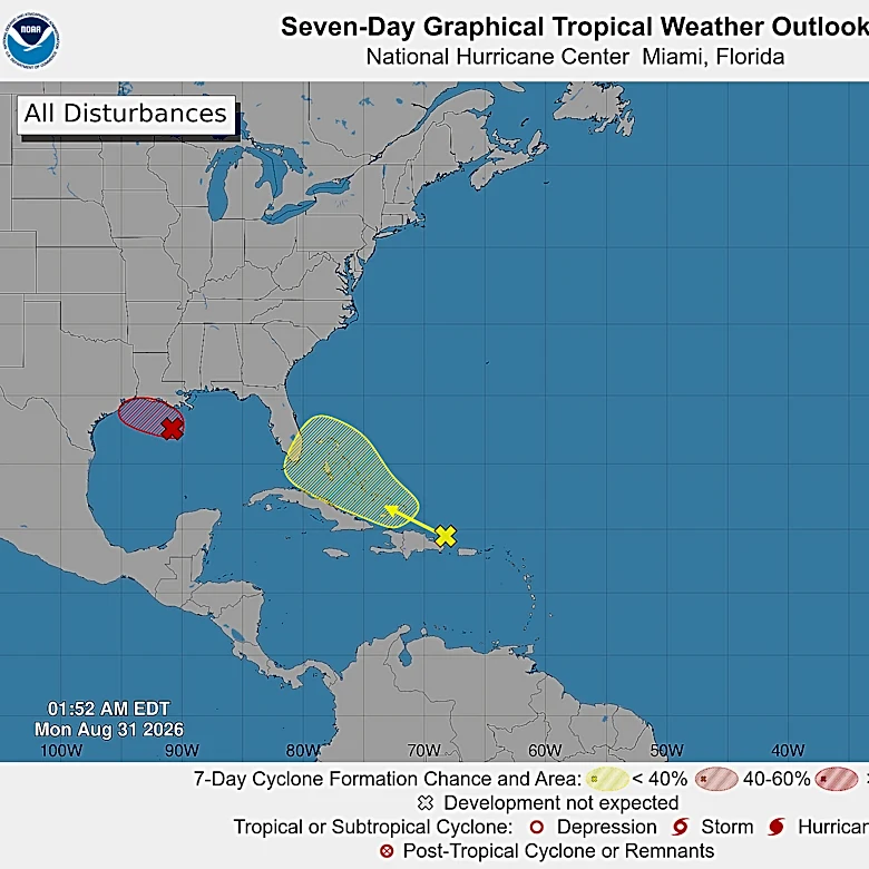 Forecasters are watching 2 systems for potential tropical development