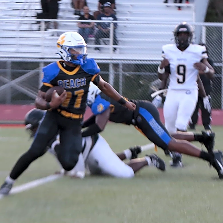 Jordan Newton lives up to coach's hopes as Beach football dominates Groves