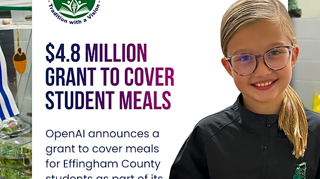 OpenAI contributes $4.8 million to school meals in Effingham County