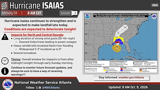 Georgia Power prepares for Hurricane Isaias outages