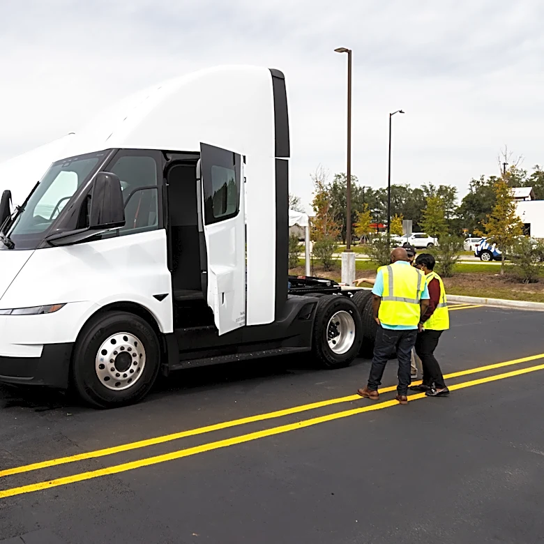 New Tesla chargers arrive in Ellabell for electric semis