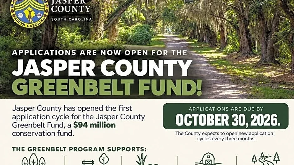 Jasper County opens first grant application cycle for $94 million Greenbelt Fund