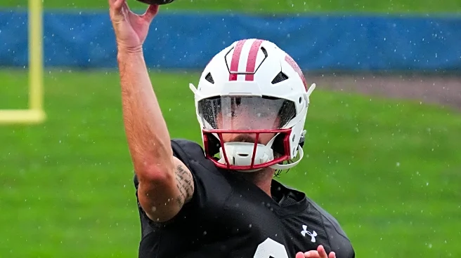 Where has Badgers freshman QB Carter Smith made the most strides?