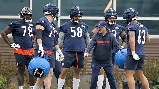 Chicago Bears offensive line coach Dan Roushar on their tackle issues