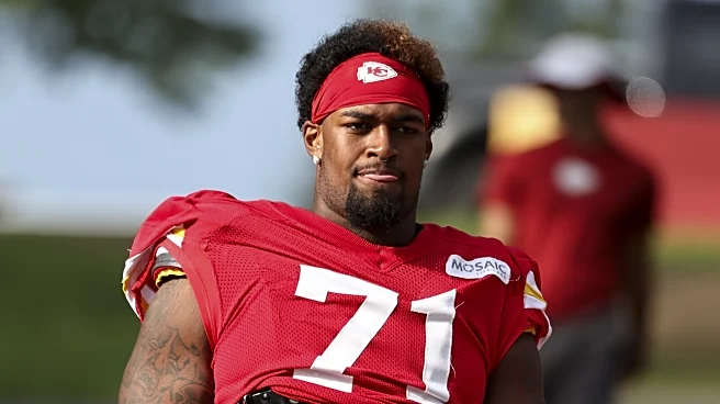 New left tackle Josh Simmons is getting used to the NFL’s higher speed