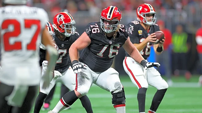 Falcons right tackle Kaleb McGary suffers left leg injury during practice