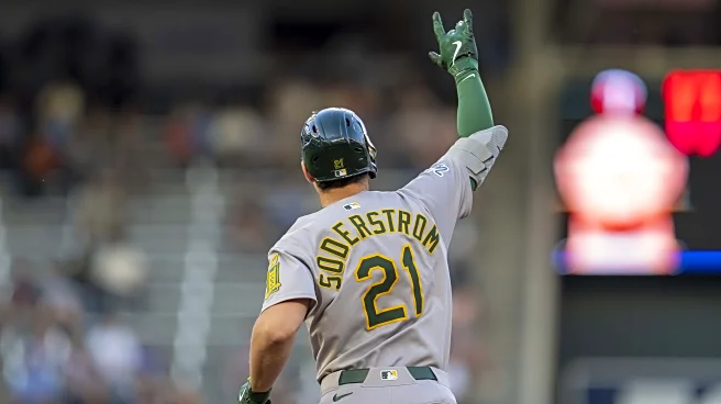 Langeliers’ Late Blast Lifts A’s Over Twins