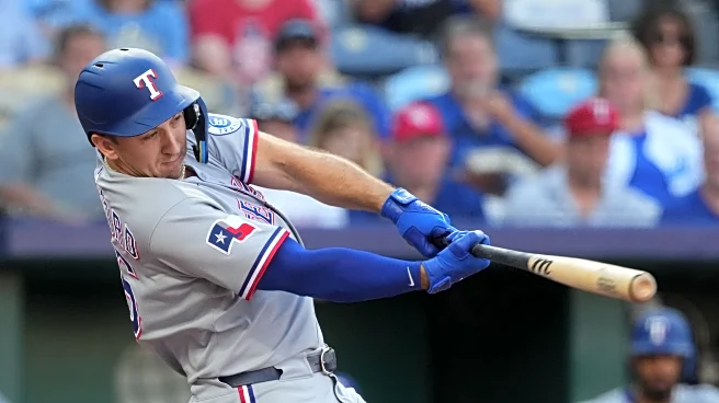 63-65 – Ninth inning outburst helps Rangers halt skid in KC