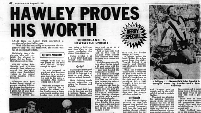 On This Day (1981) Sunderland take on Newcastle in last-ever Wear-Tyne ‘friendly’