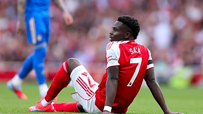 Bukayo Saka to miss up to four weeks with hamstring injury
