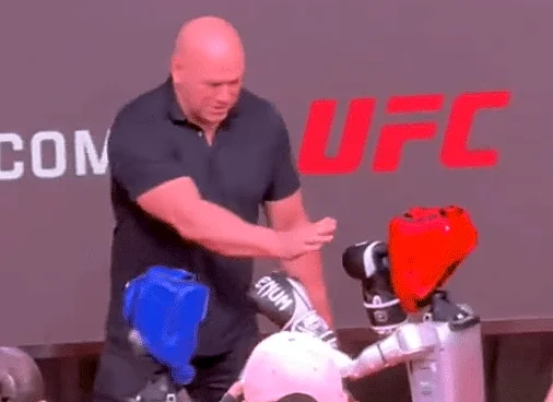 MMA robot created for China’s G1 fighting league ignores protocol, turns on UFC boss Dana White (Video)