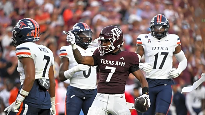 Texas A&M outlasts UTSA 42-24 in duel between Henry and Aggie receivers