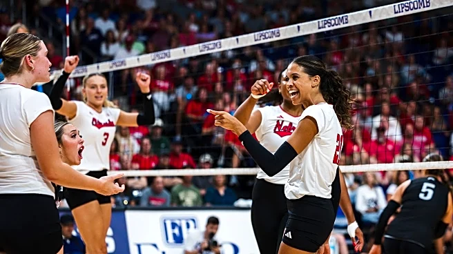 #1 Husker Volleyball Reverse Sweeps #7 Kentucky at the Broadway Block Party
