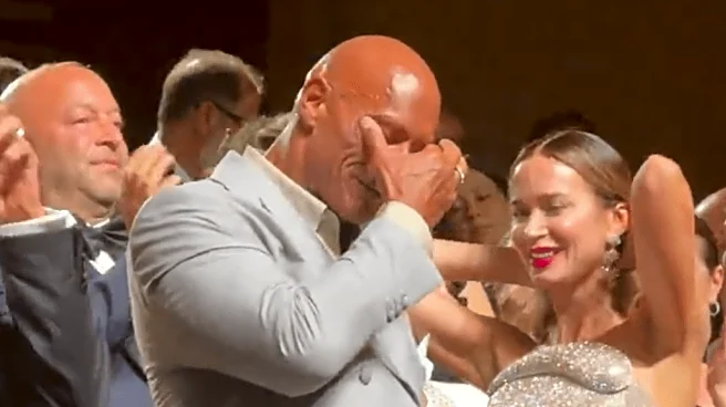 ‘The Smashing Machine’ recieves 15-minute standing ovation at the 2025 Venice Film Festival, The Rock cries