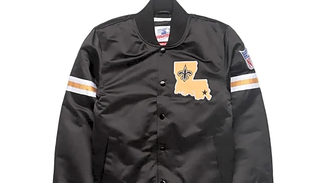 Get game day ready with a Saints satin starter jacket and team gear from HOMAGE