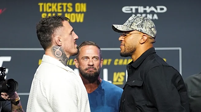 Face off! Tom Aspinall showered with boos, stares down Ciryl Gane ahead of UFC 321 title fight (Video)