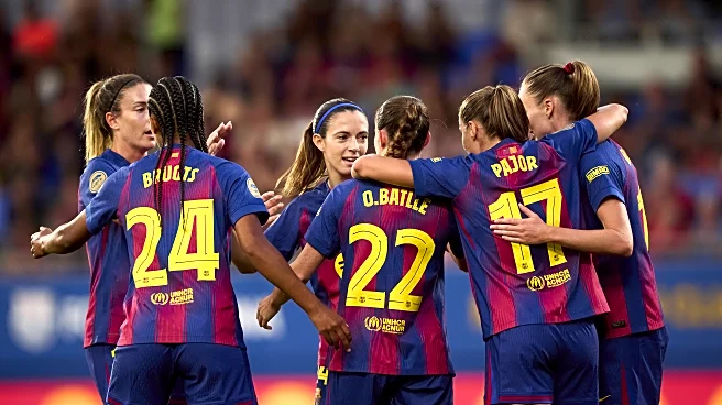 Patri Guijarro scores from halfway line as Barcelona Femeni hit eight against Athletic Club