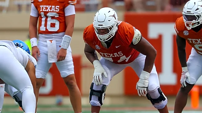 Texas offensive line experiencing expected growing pains