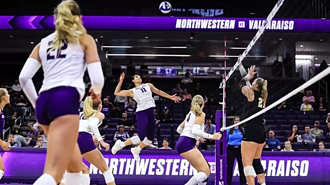 Northwestern volleyball stuns Valparaiso in thrilling reverse sweep