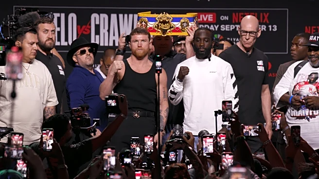 Video: Canelo Alvarez and Terence Crawford face off ahead of superfight