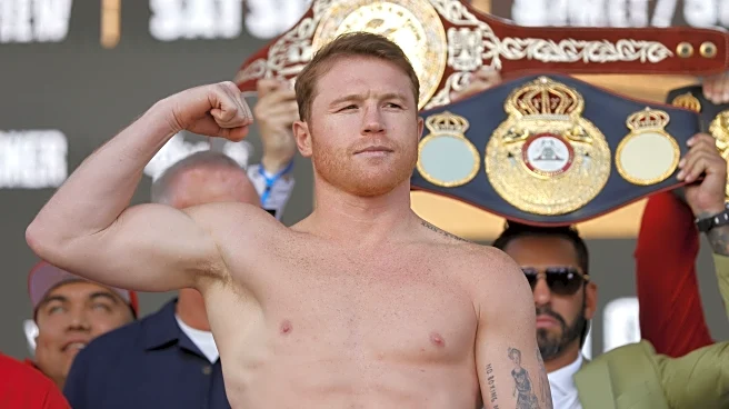 Live: Canelo vs. Crawford ceremonial weigh ins video results from Las Vegas