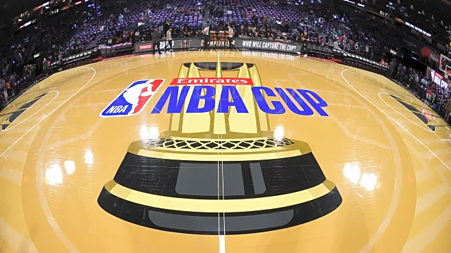 Sixers unveil this season’s NBA Cup court