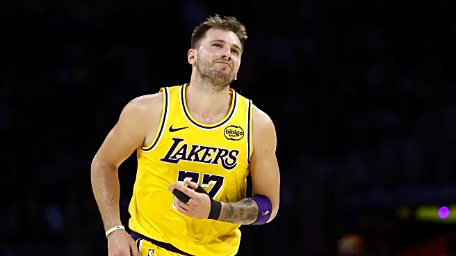 Luka Dončić out at least one week with left finger sprain, lower left leg contusion