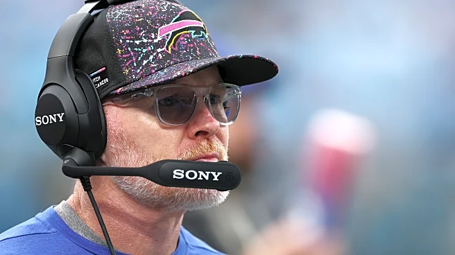 Bills HC Sean McDermott helping DC Bobby Babich call plays