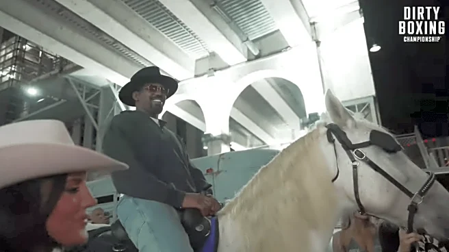 Video: Watch Jon Jones torment Tom Aspinall once again, gallop into DBX 4 weigh-ins on one-eyed horse (seriously)