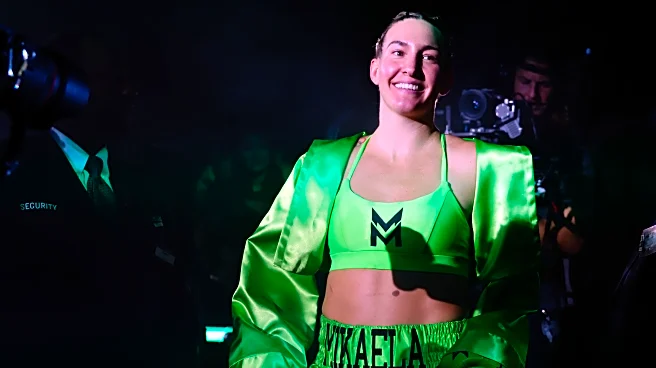 Mikaela Mayer takes three super welterweight titles in dominant win over Mary Spencer