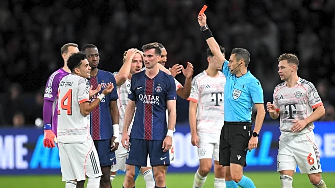 Breaking: Bayern Munich star Luis Díaz given red card just before halftime after scoring two goals vs. PSG