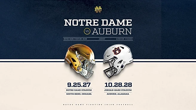FOOTBALL SCHEDULE: Notre Dame and Auburn to play home and home