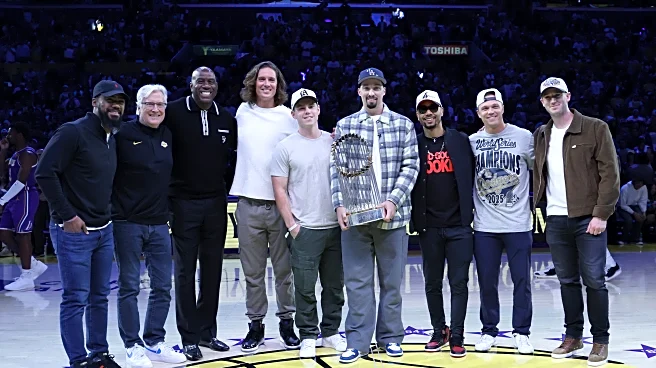 The Lakers showed out in front of the World Series champion Dodgers in win over Spurs