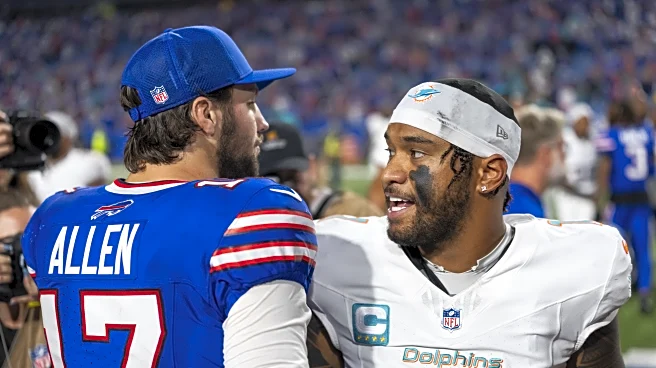 Buffalo Bills and Miami Dolphins are headed in opposite directions