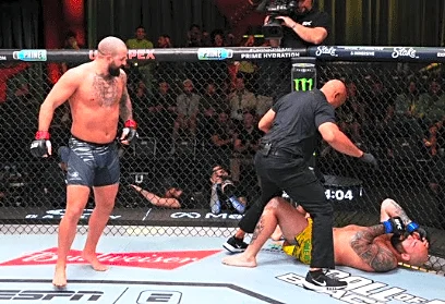 UFC Vegas 111 video: Josh Hokit runs through Max Gimenis in 56 seconds, cuts rhyming promo