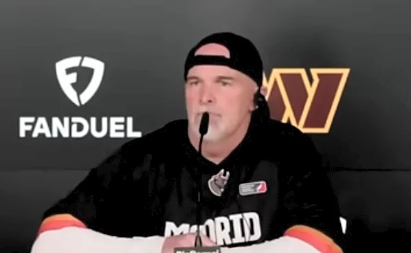 Dan Quinn: Terry McLaurin, Will Harris, and Noah Brown at today’s practice in Spain