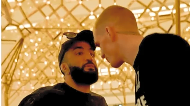 Video: Baffled Belal caught off guard by Ian Garry during surprise run in ahead of UFC Qatar