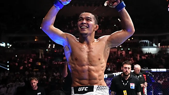 UFC Qatar video: Asu Almabayev jumps the guillotine choke, scores nasty submission to finish Alex Perez