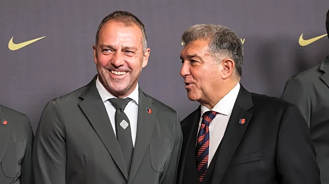 Joan Laporta talks Hansi Flick’s future at Barcelona after Camp Nou return