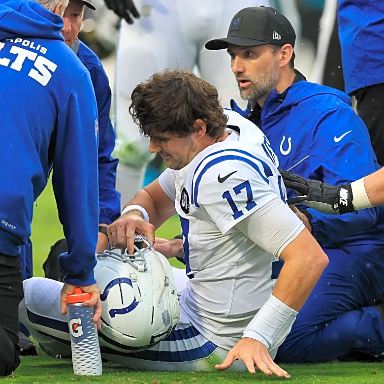 Colts quarterback Daniel Jones tears Achilles right before Seahawks game
