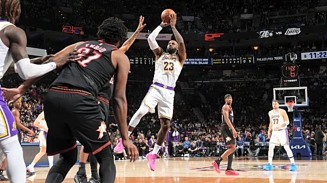 LeBron goes nuclear late, Embiid struggles throughout as Sixers fall to Lakers