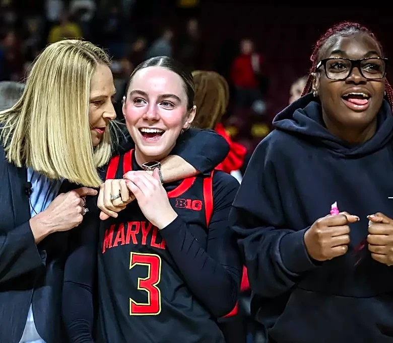 How did No. 7 Maryland erase a late nine-point deficit to escape in double overtime against Minnesota?
