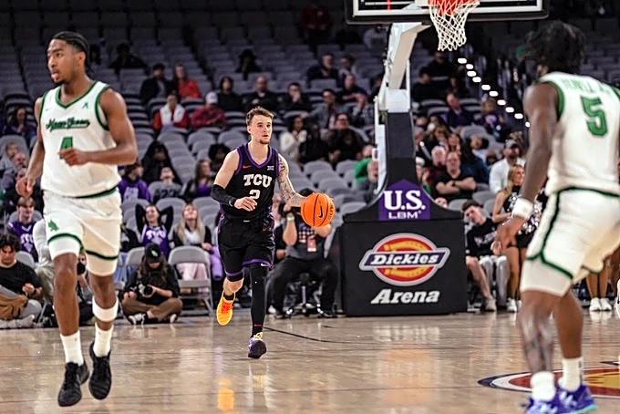 Men’s Basketball: TCU outlasts North Texas in hard-fought battle