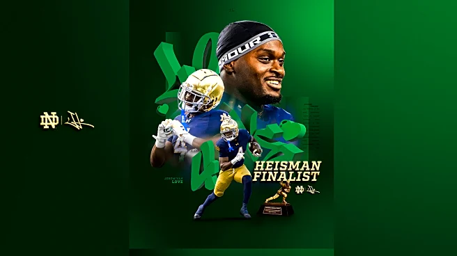 Notre Dame running back Jeremiyah Love named a Heisman finalist