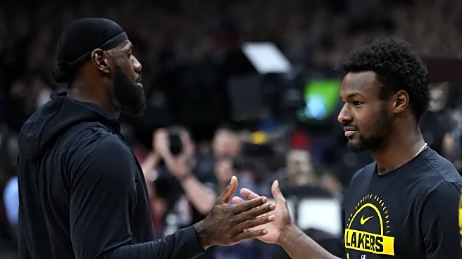 LeBron James talks Bronny’s development: ‘I was just super proud of him’