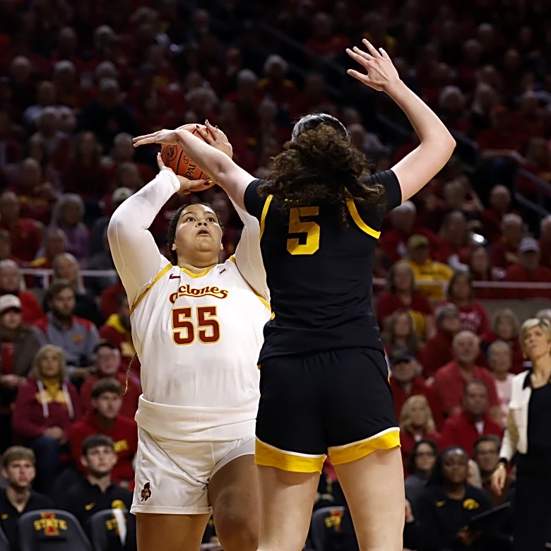 No. 11 Iowa’s spirited comeback was not enough against No. 10 Iowa State and Audi Crooks