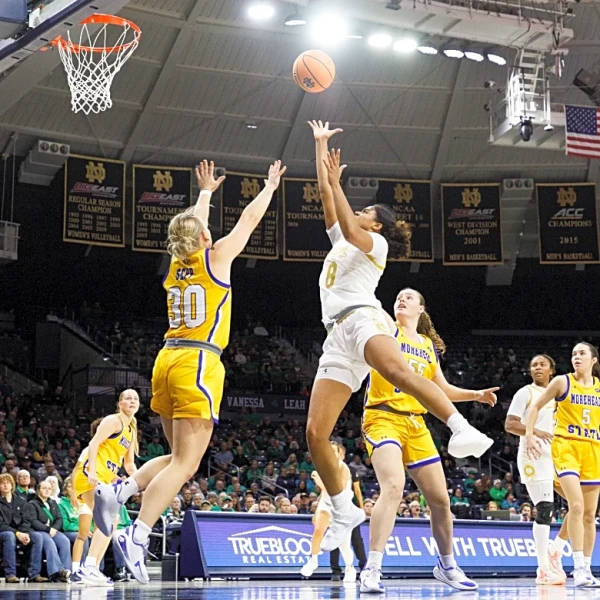 Notre Dame blows out Morehead State, 97-48